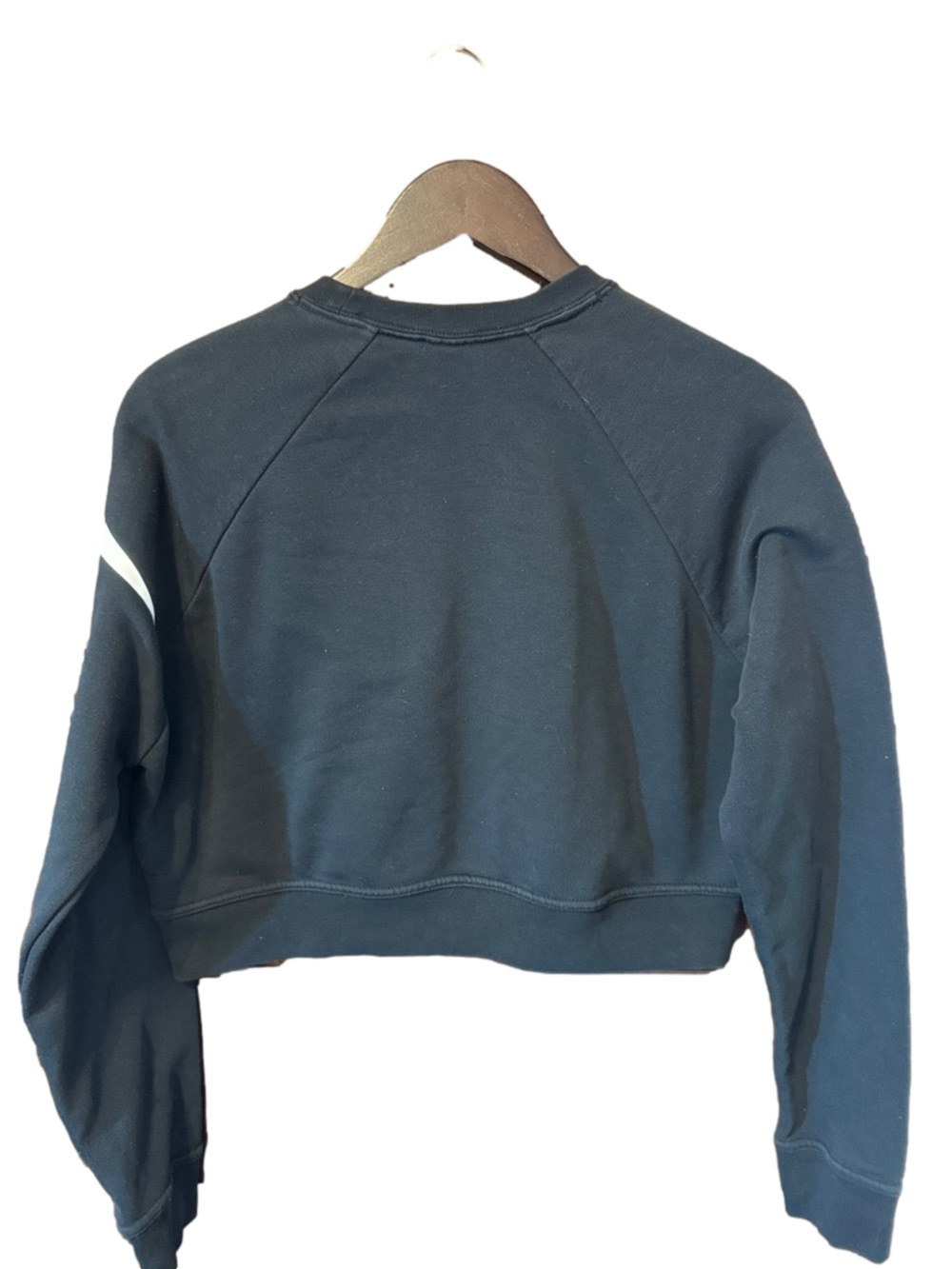 Nike Women's Black and White Cropped Sweatshirt Size XS - Picture 3 of 3